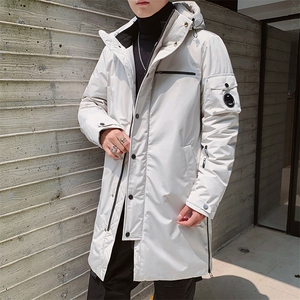 2020冬季新款男士连帽羽绒服潮流中长款时尚保暖外套DS581T图片