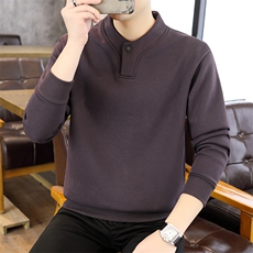 纯色男士现货抖音长袖时尚商务25秋新款上衣77012-p28，男装卫衣，星座1602（原101B）