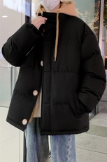 冬季青少年连帽假两件外套加绒加厚休闲简约棉衣棉服5303-P85，男装棉衣，电商B306