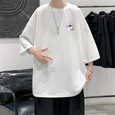 Q11239-P30春夏季七分袖t恤男大码五分袖男短袖中袖大皂风，男装T恤，电商A040