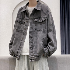 欧美街头复古牛仔外套ins潮牌宽松韩版百搭休闲衣服W1340-P59，男装夹克，星座512-2