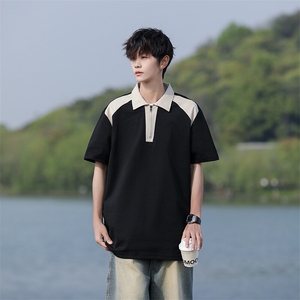 M-8XL夏季新款刺绣纯棉短袖翻领POLO衫2530-P40.45（控69｝图片