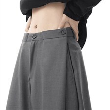 春秋美式高街休闲裤男女垂感阔腿西裤长裤纯色西装裤宽松直筒裤子，男装西服套装，电商A443