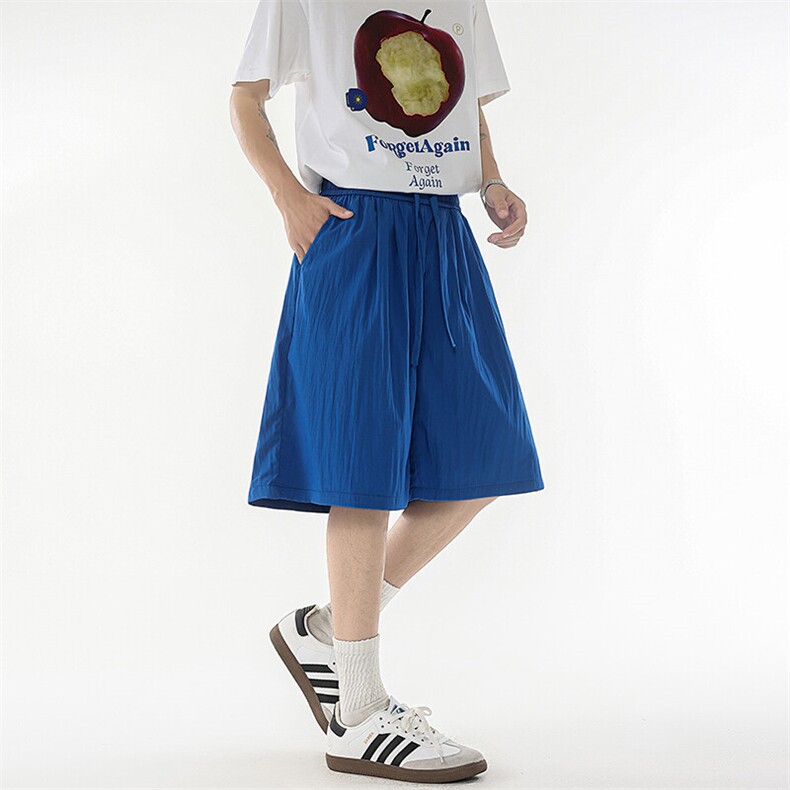 8XL-M多巴胺短裤男款夏季冰丝薄款休闲透气五分裤沙滩DK26004P25,男装休闲裤,电商B312