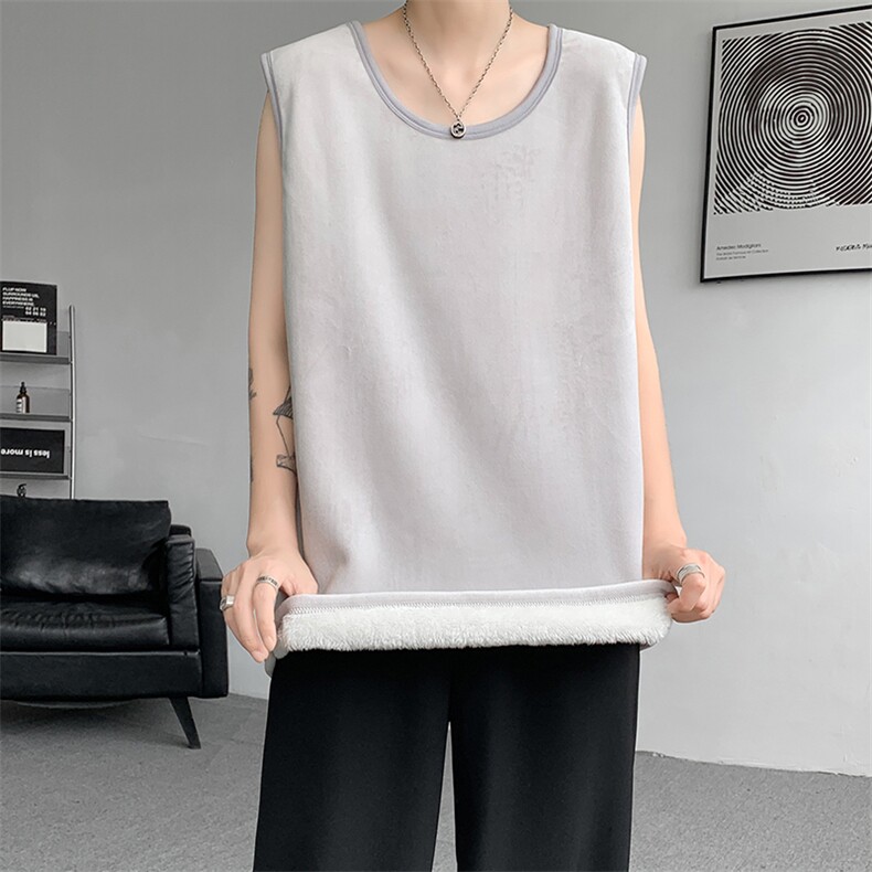 8XL-M德绒羊羔绒背心男加绒加厚保暖内搭坎肩马甲打底衫BR001P30,男装背心/马甲,电商B312