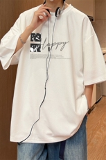 华夫格t恤男短袖男大码五分袖大皂风HT73431-P22，男装T恤，电商A040