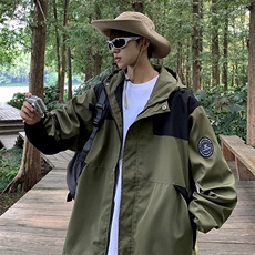 美式hiphop潮牌冲锋衣外套男士春秋新款户外登山服夹克W7818-P57，男装夹克，星座512-3