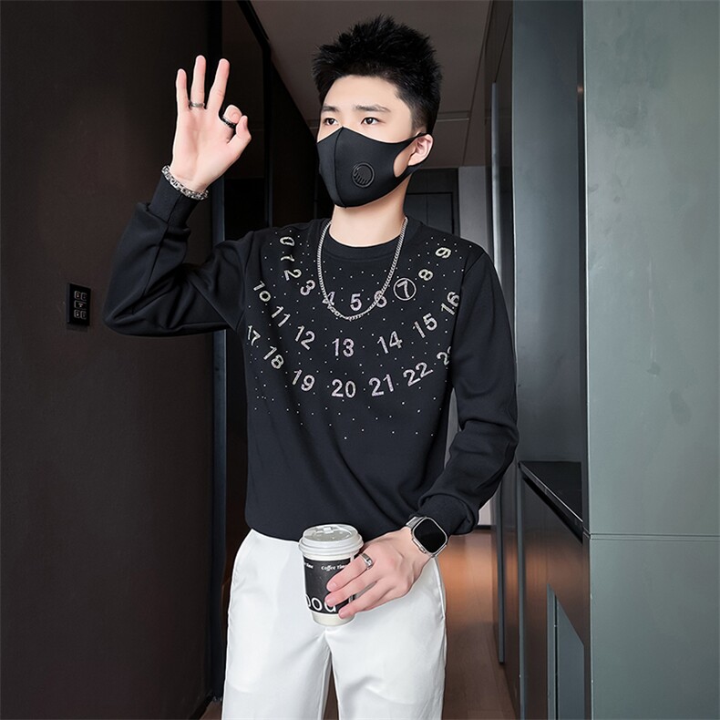 高级感烫钻设计感卫衣外套男社会小伙店主风301C-WY37-P58控78,女装短外套,星座301C（原B323）