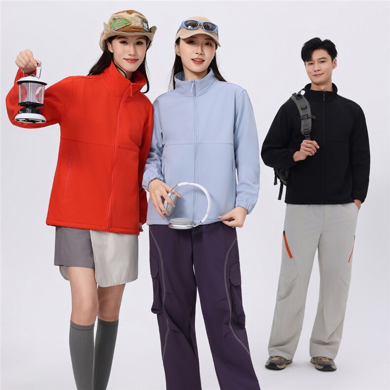 2025百搭时尚简约高领冲锋衣，女装短外套，衫都服饰