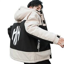 冬装男加厚棉衣连帽潮流保暖宽松外套上衣棉袄流行棉服Y9126-P75，男装棉衣，星座610（原A335）