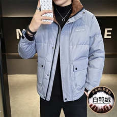 M865-P165标50%白鸭绒2025冬季男士羽绒服时尚潮流立领，男装羽绒服，星座507A（原星座306B-2）