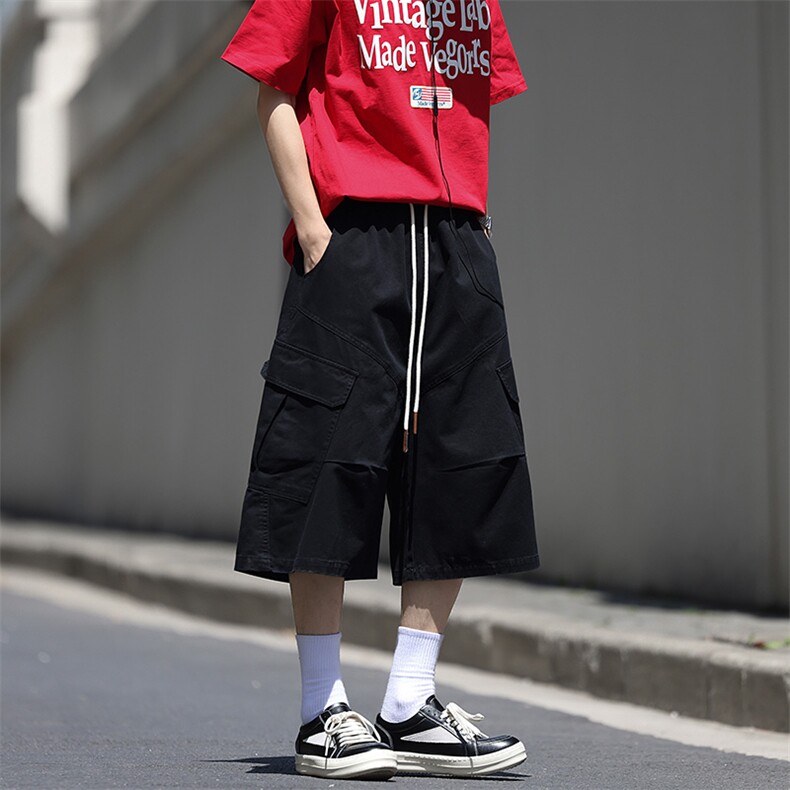 夏季工装短裤男ins潮牌休闲百搭潮流痞帅五分裤D0508-P60,男装牛仔裤,星座308B-2