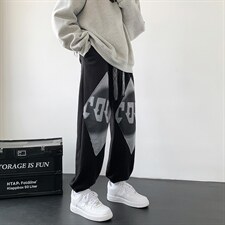 22秋新款港风休闲宽松oversize长裤休闲裤B266-X826-P50，男装休闲裤，星座B257-1