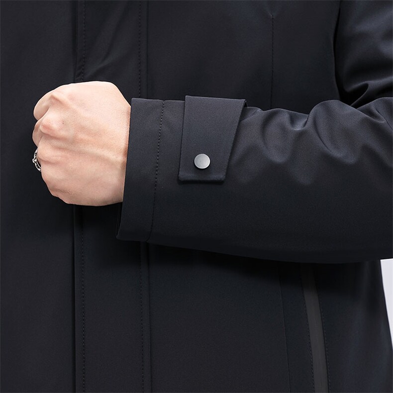 羽绒服中年男士商务休闲狐狸毛领羽绒服羽绒服外套KCN7777-5-P375，男装羽绒服，电商B212（原钱塘6029）