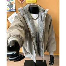 现货双色托卡毛座山雕pu皮全毛棉衣外套MF13，男装皮衣，电商A426-1(原A430-1)
