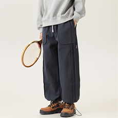 2025冬季新款男装日系宽松加绒加厚运动休闲棉裤束脚卫裤P938-F88，男装休闲裤，电商A101（原外27）