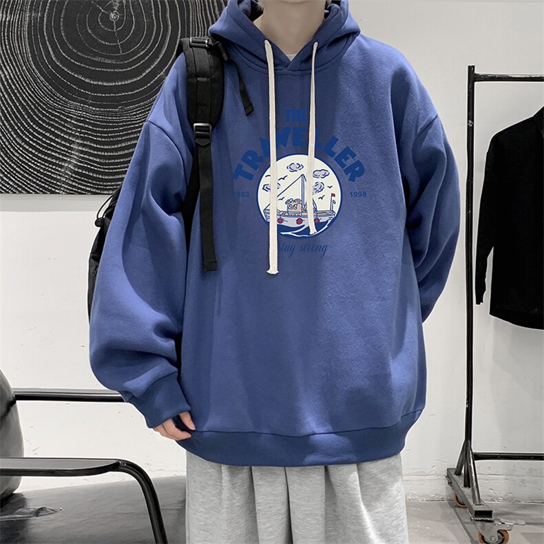 连帽卫衣男大码胖子帽衫大号运动服WY2410-P35,男装卫衣,电商A040