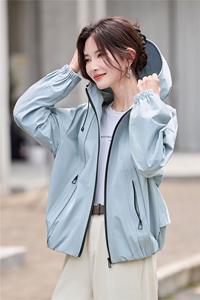 短款风衣外套女春秋2025新款洋气高级感时尚休闲大码百搭连帽上衣图片