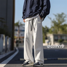 纯棉时尚舒适男款秋季新款有型挺括潮牌宽松休闲长裤K665-特批-41，男装休闲裤，星座718-1