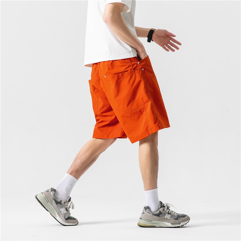 轻薄凉感休闲短裤男夏季潮牌美式高街宽松情侣五分裤D501/P35，男装牛仔裤，星座206（原A221）