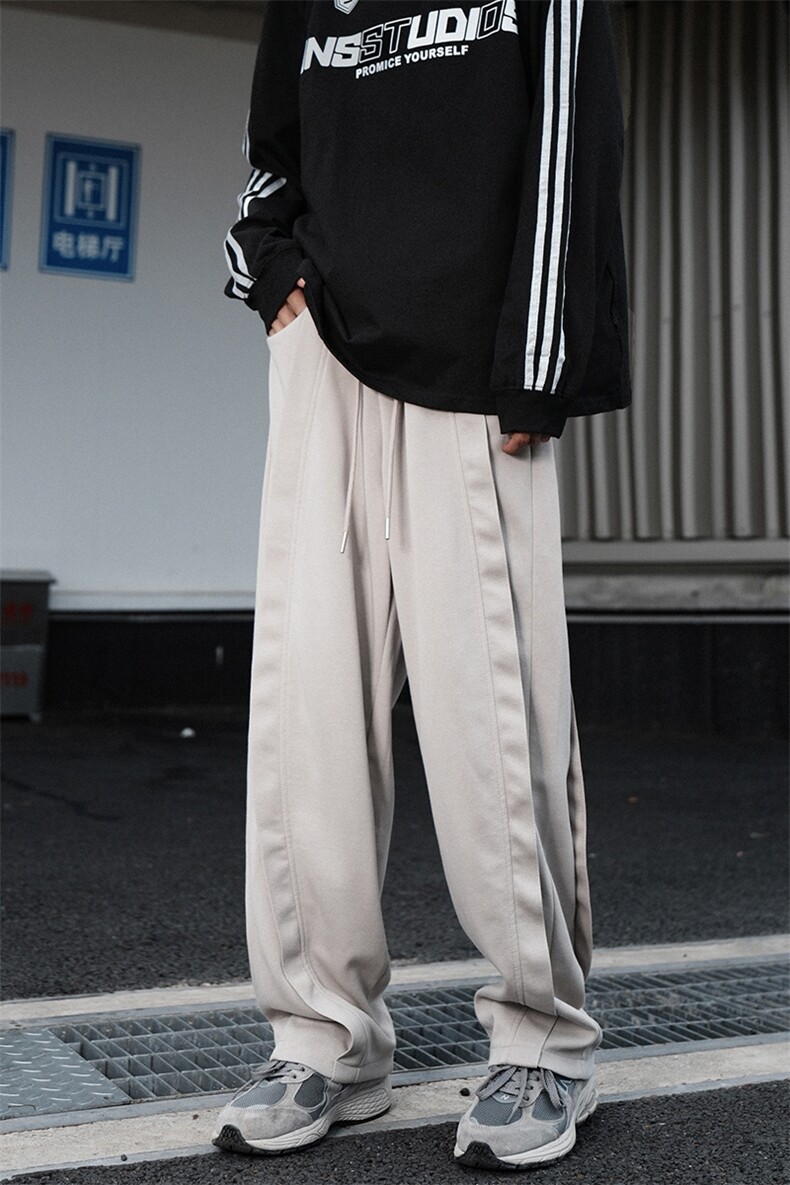 2025秋冬小众解构设计水洗卫裤男美式弯刀宽松休闲裤子826/p48,男装休闲裤,电商B381-2