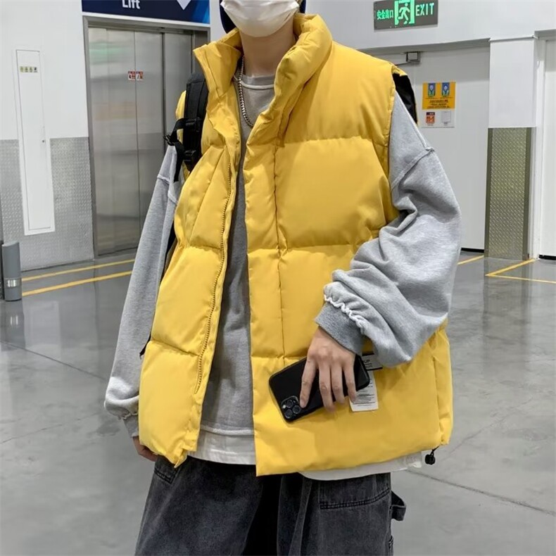 原宿秋季纯色马甲男百搭潮新款宽松型S01P45,男装背心/马甲,星座1116-2