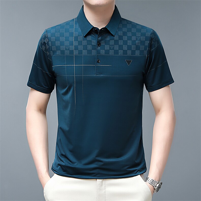 夏季高品质时尚潮流中年男士商务T恤休闲百搭短袖Polo衫P008-P30,男装Polo衫,星座1402-2