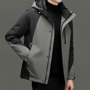DF8803钱塘2020-2时尚休闲冬季厚款连帽中年男士羽绒服P320图片