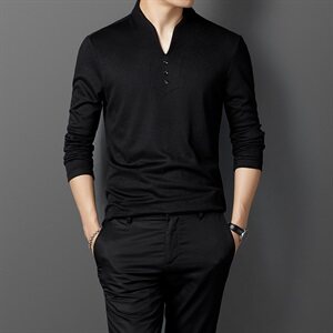 M0099  2021春秋季新款长袖T恤衫男打底羊毛衫薄款图片
