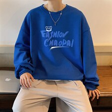 华夫格！2023秋季新款男士圆领卫衣百搭长袖T恤HWY12P30，男装卫衣，电商B220