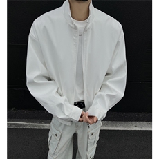 黑墙2025春装大码宽松夹克短款外套男装春季拉链衫上衣S385特68，男装夹克，电商A233-1