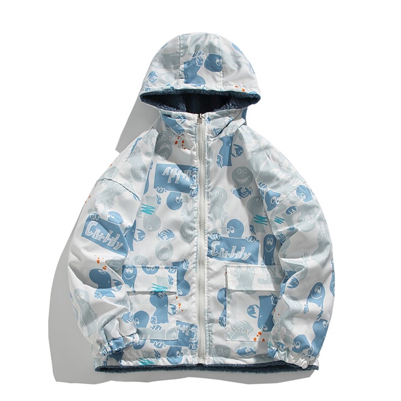 羊羔绒外套男冬季加绒加厚棉服羊羔毛毛绒棉衣XM88121-特批100,男装棉衣,电商A042