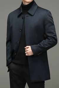 BW65918钱塘2020-2中年男士冬季厚款商务休闲中长款夹克P450图片
