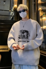 高质量！秋冬季半高领毛衣男加绒加厚线衣男针织衫男MY222-特p38，男装针织衫/毛衣，电商B367