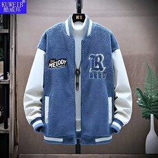 1506A/GMY2020/P49羊羔绒毛拼接棉衣外套男秋冬帅气棉服，男装棉衣，星座1506A
