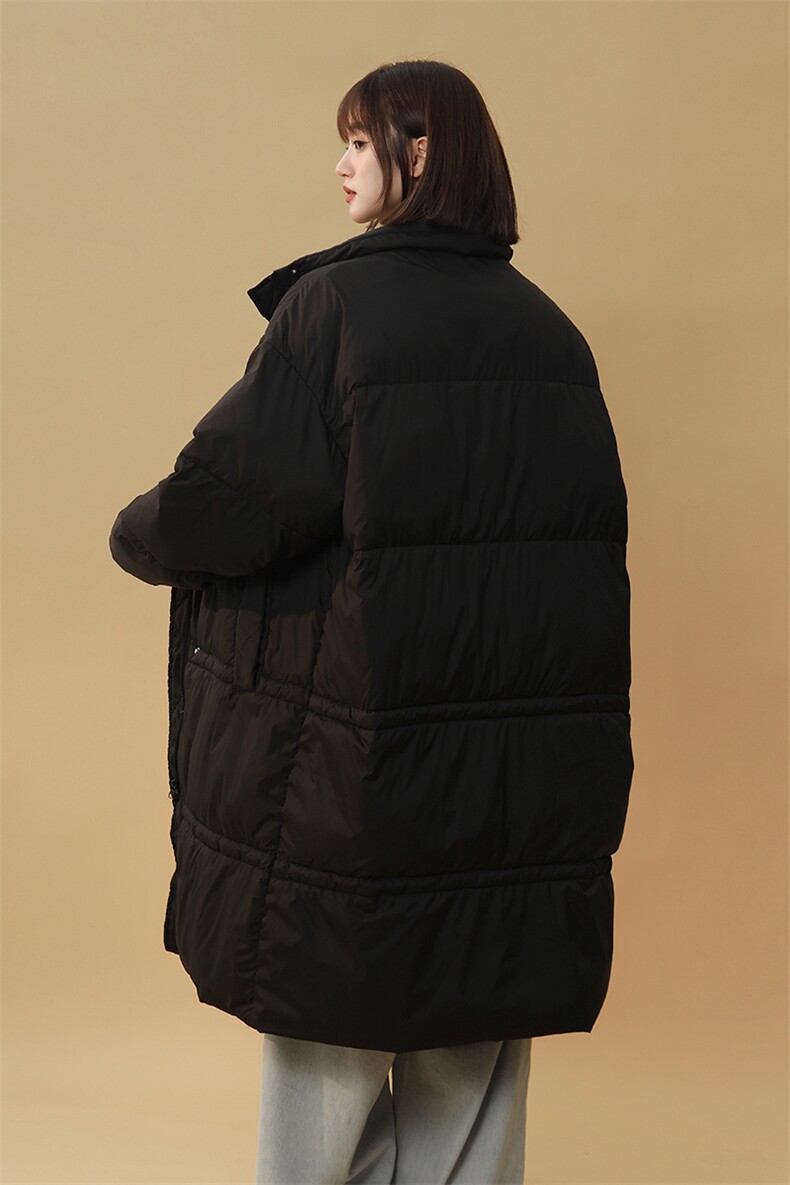 中性风美式复古潮牌中长款羽绒服大码过膝羽绒服男77930P258控378,女装羽绒服,星座226-1