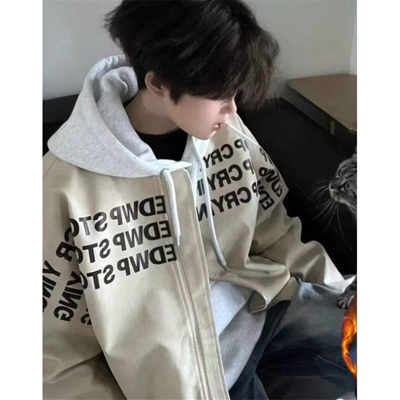 字母印花棒球服外套男女秋冬宽松休闲百搭棉衣MRS305,男装棉衣,星座1116A（原606A-3）