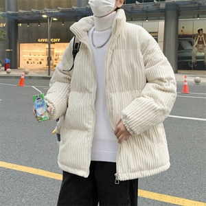 灯芯绒衣男秋冬季潮牌立领复古外套韩版潮宽松服  W2096-P73图片
