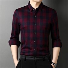 J582钱塘2021-1秋季新款男士高端轻奢羊毛长袖衬衣大货主推P115，男装衬衫，钱塘207-1