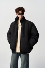有长图冬季港风百搭羽绒棉衣服男潮宽松立领棉袄外套MF00828/P100，男装棉衣，电商B316