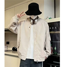 棒球夹克男春秋季休闲高级宽松外套帅气overseas百搭上衣J12/P64，男装夹克，星座506