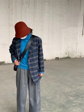 复古格子西装，女装西装，25Ann·Studio