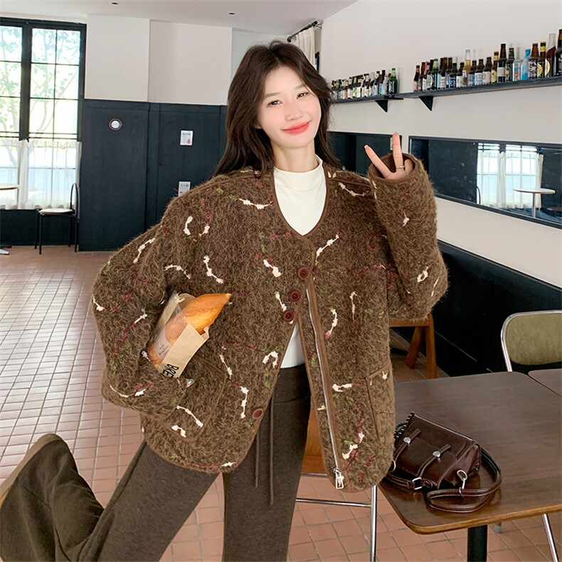 2025年冬季新款羊羔毛外套2560款P195-K288，女装羊羔毛/颗粒绒，浙宝301