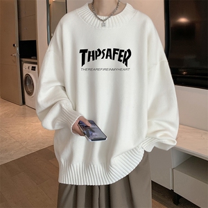 半高领毛衣男士大码针织衫男毛线衣男 M18007-P45 加绒款-P65图片