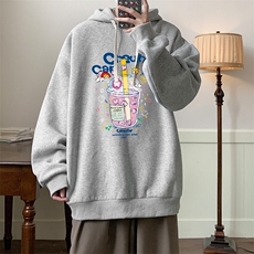 连帽卫衣男大码运动服帽衫外套WY2332-P35加绒款-P40，男装卫衣，电商A040