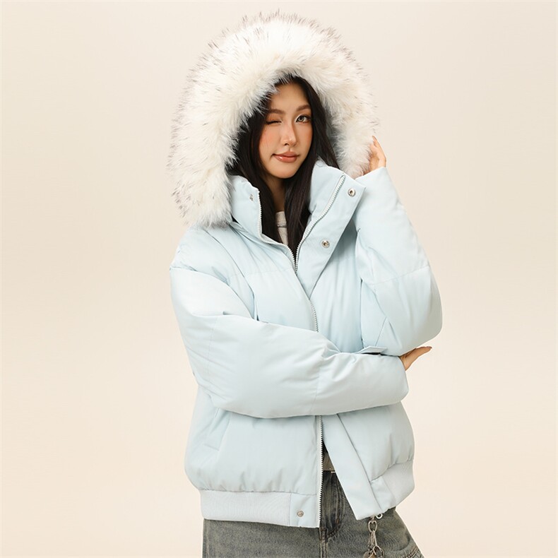 潮流宽松连帽棉服高街潮牌休闲棉衣A161-9986,男装棉衣,电商A161