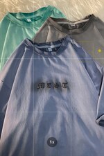 新款短袖港风平铺潮牌纯手感落肩胖子宽松T恤TC3127-P33，男装T恤，星座717