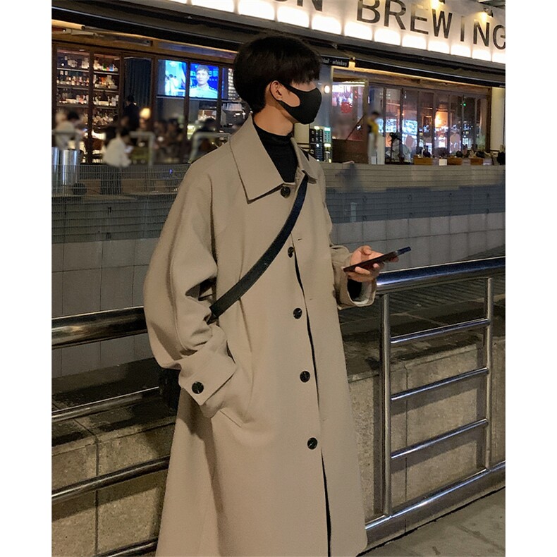 秋季新款Q2589-TP95148百搭设计感高级韩风休闲宽松风衣男,男装风衣,电商A102