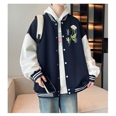 J9936-P70美式嘻哈高质量刺绣宽松潮牌棒球服夹克，男装夹克，星座617A-2