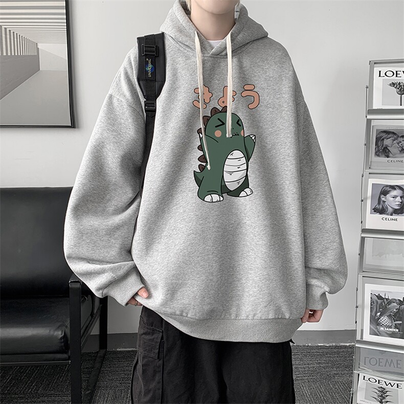 WY2037-P35纯棉连帽卫衣男大码运动帽衫宽松薄外套男,男装卫衣,电商A040